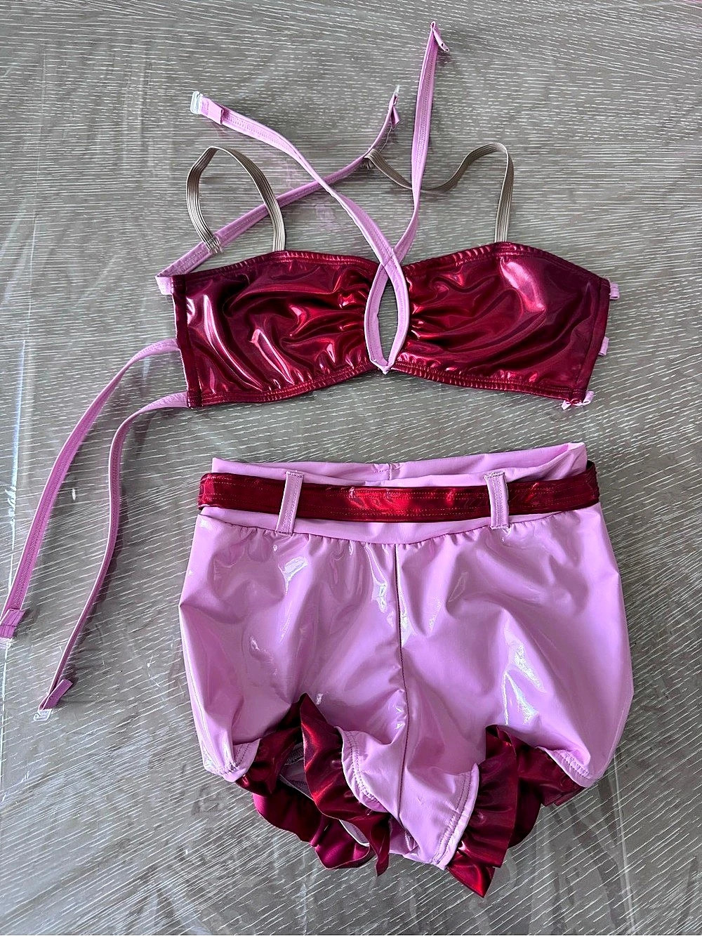 Child Large (9-10) Pink & Red Musical Theater Costume